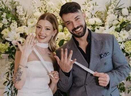 Survivor şampiyonu Hilmi Cem evlendi! Pırıl Atasev gelinliğiyle beğeni topladı